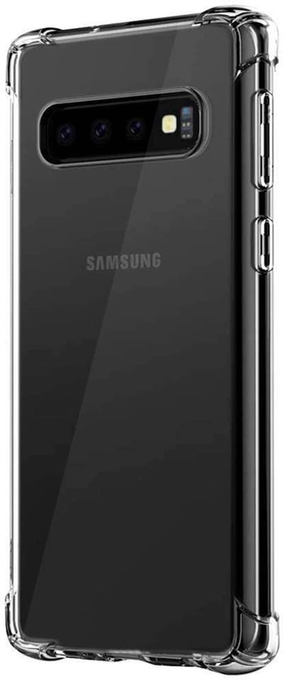Hoesje geschikt voor Samsung Galaxy S10 - Clear Anti Shock Hybrid Armor Case Siliconen Back Cover Hoes Transparant