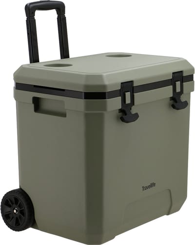 Travellife Magnus Koelbox 36L Groen met Wielen - Houdt 48 uur koel - Geschikt voor 1,5L flessen - Robuust en hoogwaardig
