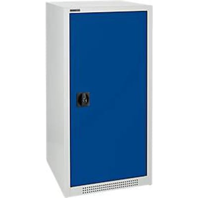 Schäfer Shop Genius draaideurkast FS, staal, met ventilatieopeningen, B 545 x D 620 x H 1105 mm, 3 OH, lichtgrijs/ gentiaanblauw, tot 250 kg