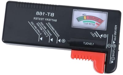 Batterij Tester - Batterij Checker - Batterijen Controleren - Directe Status Indicatie - Voor Alle Batterijen - Grijs