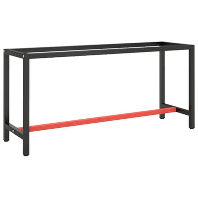 vidaXL - Werkbankframe - 170x50x79 - cm - metaal - matzwart - en - matrood