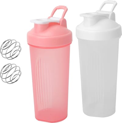 600 ml Protein Shaker met Bal, Lekvrije Shakebeker voor Gym en Fitness, Ideaal voor Eiwitpoeder en Smoothies