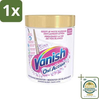 1 x Vanish Oxi Action - Vlekkenverwijderaar - Wasbooster - Zonder Bleek - Witte Was - 1 Kg- Vlekkenverwijderaar - Witte Was - Wasbooster - Bleekvrije Was - Geurverwijderaar