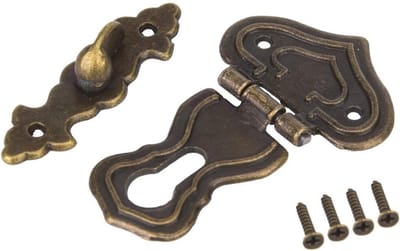 10 Stuks Antieke Messing Sloten met Schroeven voor Sieradenkisten en Houten Dozen - Decoratieve Vintage Sloten voor Meubelaccessoires en Kluisjes