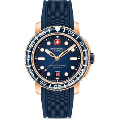 Swiss Military Hanowa Aqua SMWGN0001720 Black Marlin Horloge