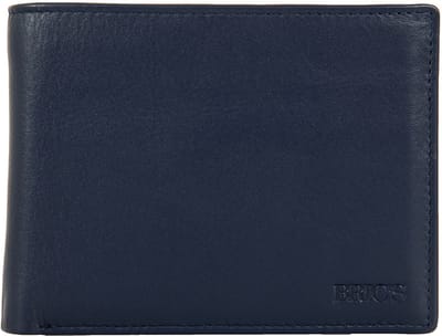 BRIC'S Leren Portemonnee Bernina Wallet Ocean Blue Donkerblauw