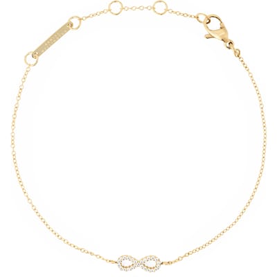 DANIEL WELLINGTON MIRELLE DW00401626 GOLD-PLATED INFINITY ARMBAND MET ZIRKONIA'S 1 STUK
