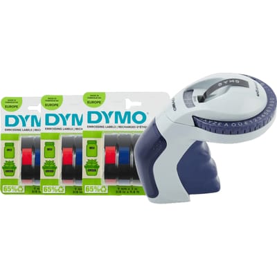 DYMO Omega Lettertang + 3 extra labels
