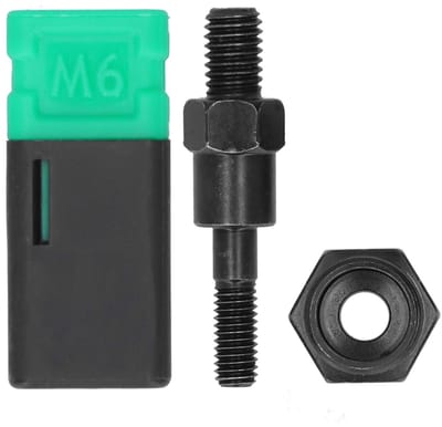 Dailygoods- Klinknagelmoer Setter Handmatig - Gelegeerd Staal - Klinknagelpistool Gereedschapskop - Diameter 6 mm - Corrosiewerend - Hoge Nauwkeurigheid