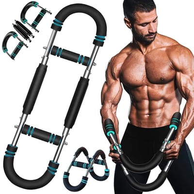 Dailygoods- Arm Trainer Effectieve Oplossing - Verstelbare Borst Expander - Fitnessapparatuur - Duurzaam Staal - Thuis Training - Verhoogt Kracht 40% - Fitnessapparaat