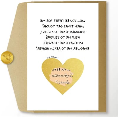 Bevestiging Sponsor Kaart - Sponsor Vraagt Kaart Voorstel Kaart - Iemand Vragen - Kras-Off Ontwerp - 20.5 x 13.5 cm