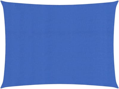 vidaXL Zonnezeil 160 g/m² 2,5x3 m HDPE blauw