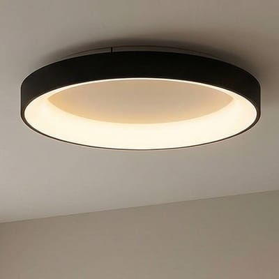 Mantra Iluminación Plafondlamp Niseko II CCT afstandsbediening, Ø 50cm, zwart