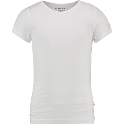 Vingino Short Sleeve Crew Neck Ts Girls Real White Maat: XXS | T-Shirts Outlet | Unisex | Beige