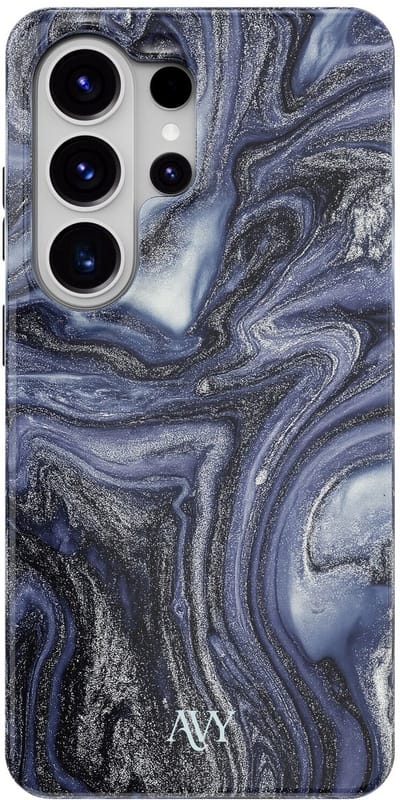AVY Hoesje geschikt voor Samsung Galaxy S26 Ultra | Obscura Blue | Blauw Marmer | Blauw | Hard Shell Back Cover | Compatibel met MagSafe & Qi2