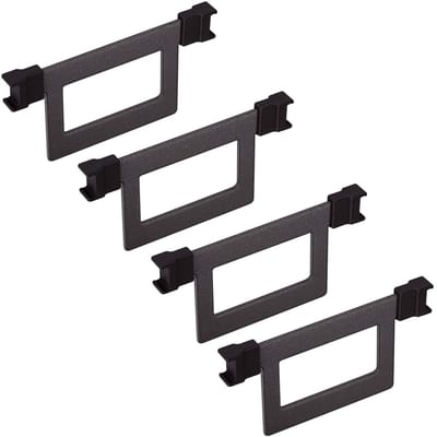 4 x Kesseböhmer Scheidingsbeugel anthraciet voor 15 cm voorraadlade ARENA Style