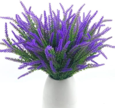 Dailygoods - 12 Kunstgras Planten met Kunstmatige Lavendel en Tarwegras voor Decoratie