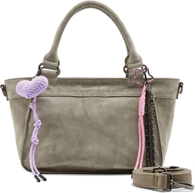 FREDsBRUDER Leren handtas schoudertas Beautiful Mess Handbag Taupe