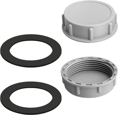 54mm PVC Schroefdoppen met Rubberafdichtingen, Ideaal voor Tuinieren, Sanitair en Industrieel Gebruik, Geschikt voor 0.7'' Binnen Gewinde Slangverbindingen