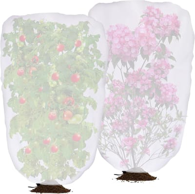 Schaduwhoes Tuinplanten - Zonwering Plantenhoes - Planten Beschermen - Lichtbreking Wit - 150 x 100 cm - Wit
