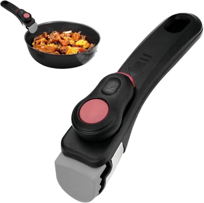 Afneembare Pannengreep - Universele Greep - Veilig Koken - Ergonomisch Design - Draagt 5 kg - Zwart
