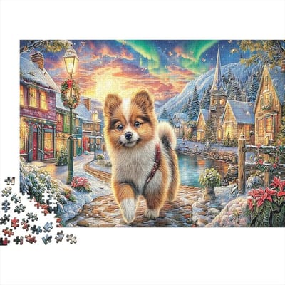 Puzzel 1000 stukjes - Volwassen puzzel - Ontspanning thuis - Gerecycled materiaal - 52 x 38 cm - Winterdorp