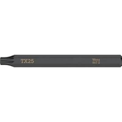 WERA bit 867 S ster profiel, maat 25, lengte 70 mm, 1/4 inch aandrijving, extra taai, DIN ISO 1173, 5 stuks