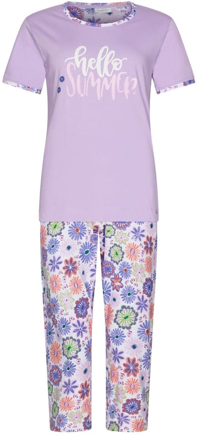 MyRebelle - Pyjama - Waterflower - Organisch Katoen - Paars - Maat 38