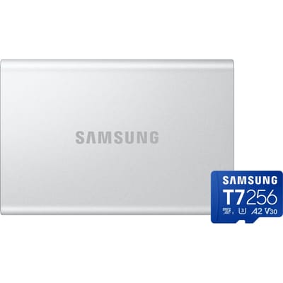 Samsung T7 Resurrected Portable SSD 4TB + Samsung MicroSDXC T7 256GB 170MB/s