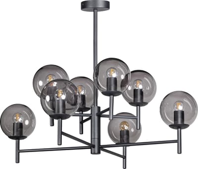 ETH Davina Hanglamp 8x E27 40W Zwart