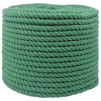 vidaXL - Katoenen - Touw - 12 - mm - 250 - m - Groen - 100% - katoen