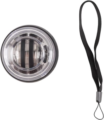 Thijox - Zwarte Power Ball Fitness Grip Trainer Gyroscoop met Kleurrijke Lichten - Zelfstartende Pols Oefenbal voor Hand- en Armkracht Training