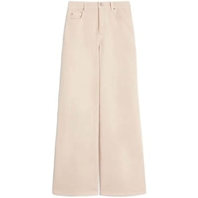 Regular fit wide leg jeans uit Katoenmix Model 'MEDINA'