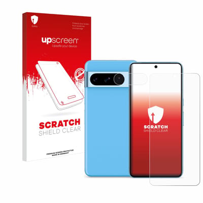 upscreen - Screenprotector voor Google Pixel 8 Pro (Voor+Camera) - Folie Beschermfolie transparant