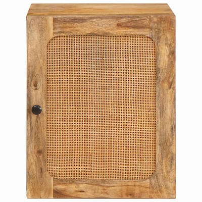 vidaXL - Hangende - Badkamerkast - Bruin - 38 - x - 33 - x - 48 - cm - Massief - Mango - Hout