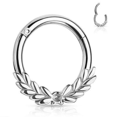 Piercing laurel leafs 1.2x8 - zilver - LMPiercings