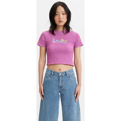 Levi's Graphic T-shirt Purple Size: S | T-Shirts Outlet | Dames | Paars