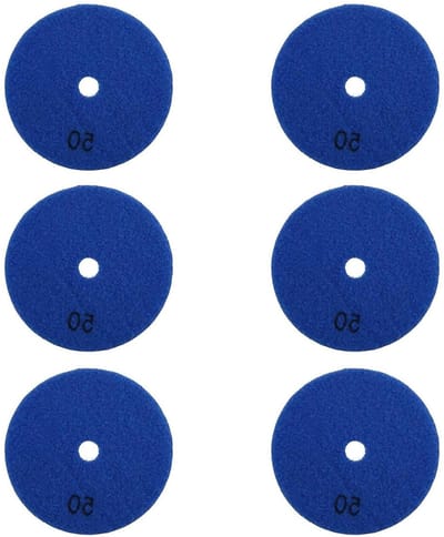 Diamant Polijstschijven - Schuurschijven Polijst - Beton Vloeren Polijsten - Flexibele Hars - 100 mm Korrel 50 - Grijs