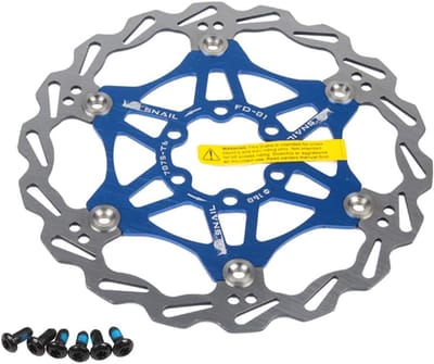 Fiets Schijfrem Rotor - Mountainbike Rotor - Krachtig Remmen - Zwevend Systeemontwerp - 160mm Diameter - Blauw