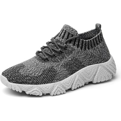 Ademende Heren Hardloopschoenen Mode Platform Heren Casual Schoenen Lichtgewicht Dames Gevulkaniseerde Schoenen Flexibele Antislip Sneakers 40 gray