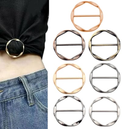 Solidchoice - Set van 4 T-shirt Clips voor Kleding en Sjaals