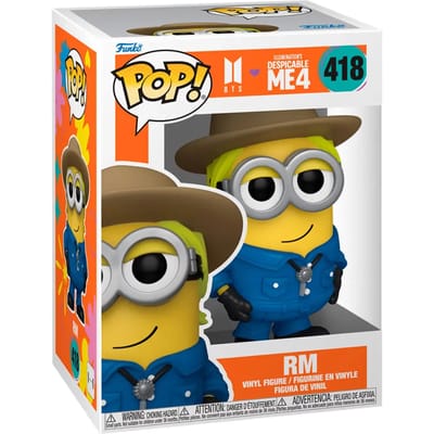 Minions Despicable Me 4 - BTS - RM vinylfiguur 418 Funko Pop! meerkleurig
