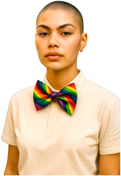 Regenboog Strik – Party Accessoire – Ideaal voor Thema's, Pride & Feesten