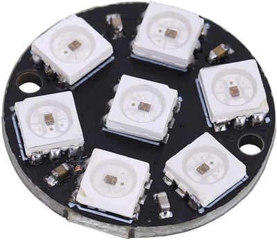 Ontwikkelbord met 10 Stuks LED Driver en Kleurveranderende RGB Ringlamp - WS2812 5050 7-Bit Verlichting