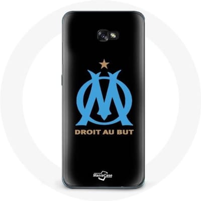 Case voor Samsung Galaxy A3 2017 Marseille Olympisch logo zwarte achtergrond
