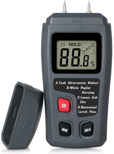 longziming -Digitale Houtvochtmeter - Vochtigheidsmeter voor Hout en Bouwmaterialen - 0–99.9% Nauwkeurige Meting - LCD Display - ABS Behuizing