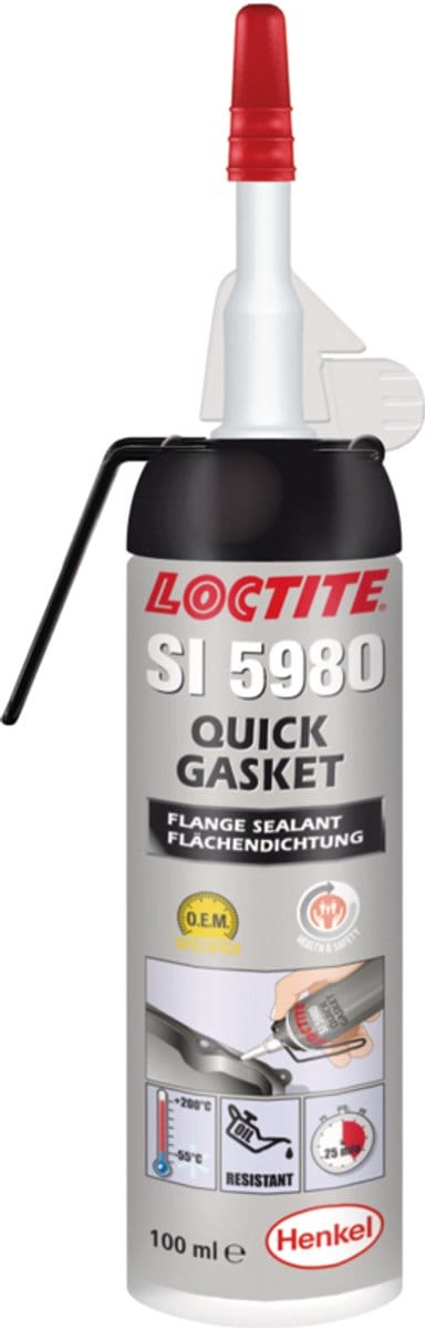 Loctite - SI 5980 - Vloeibare Pakking - 100ml - Zwart - Oliebestendig & Flexibel