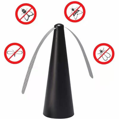 2 Stuks Vliegenwerende Ventilator, Draagbare Tafel Vliegenventilator, Binnen & Buiten Anti Vliegen Ventilator, Anti Vliegen Voor Restaurants & Picknicks