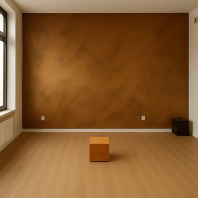 Zand Effect Verf - Decoratieve Muurverf - Zandbrons - 1L + gratis professionele kwast