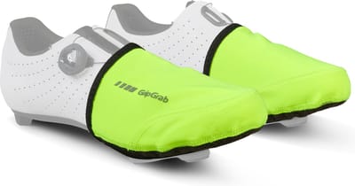 GripGrab - Windproof Hi-Vis Wielren Toe Covers Teenwarmers Overschoenen Winddicht voor Racefietsschoenen - Geel Hi-Vis - Unisex - Maat S/M (38-41)